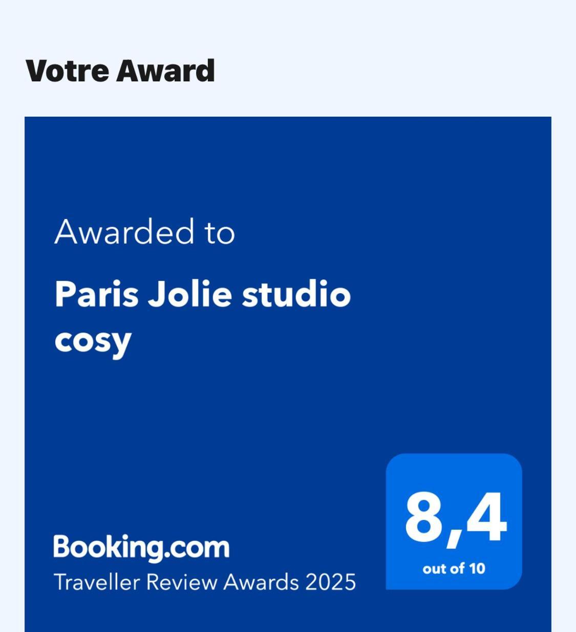 Paris Jolie Studio Cosy Eksteriør billede